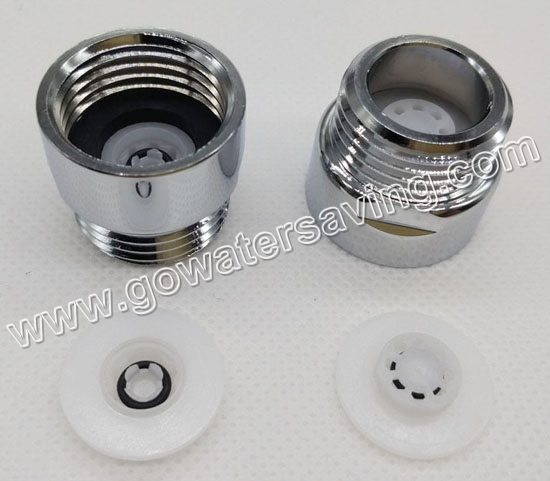 shower water saver disc with adaptor